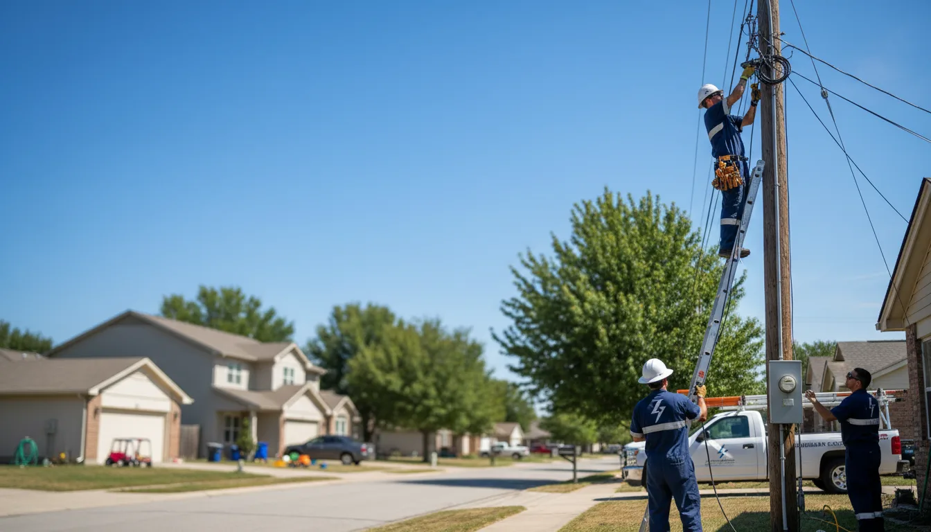 Residential electrician providing installation services in Brooksville, MS